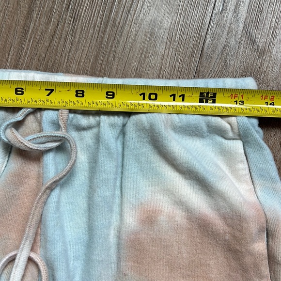 NWT Melloday Blue and Taupe Tie Dye Wide Leg Sweatpants Size Small - Picture 14 of 16